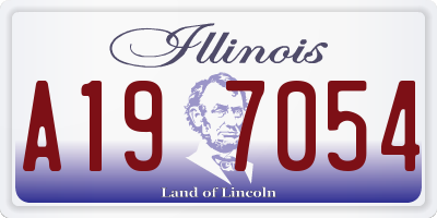 IL license plate A197054