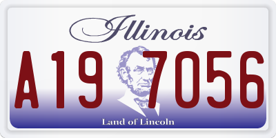 IL license plate A197056