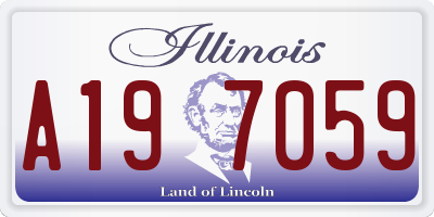 IL license plate A197059