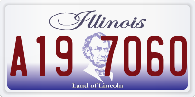 IL license plate A197060