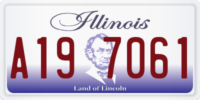 IL license plate A197061