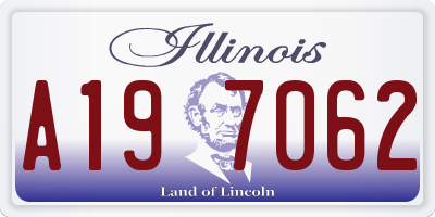 IL license plate A197062