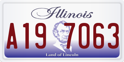 IL license plate A197063