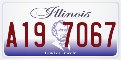 IL license plate A197067