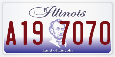 IL license plate A197070
