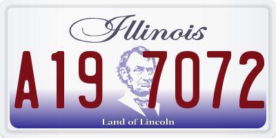 IL license plate A197072