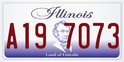 IL license plate A197073
