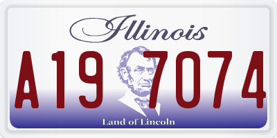 IL license plate A197074