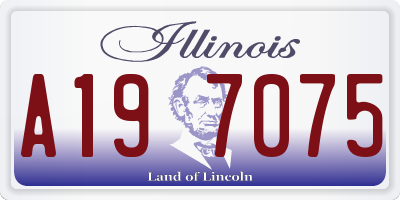 IL license plate A197075