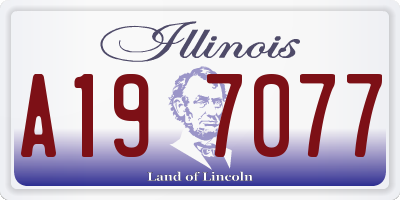 IL license plate A197077