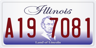 IL license plate A197081