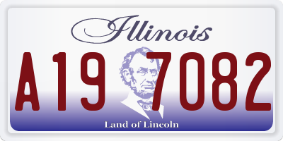 IL license plate A197082