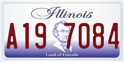 IL license plate A197084