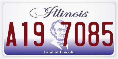 IL license plate A197085