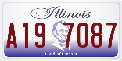 IL license plate A197087