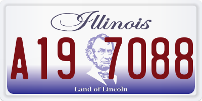 IL license plate A197088