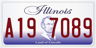 IL license plate A197089