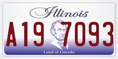 IL license plate A197093