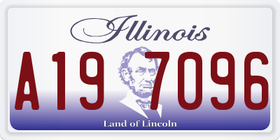IL license plate A197096