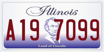 IL license plate A197099