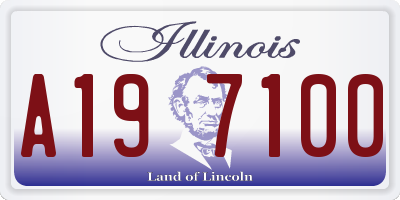 IL license plate A197100