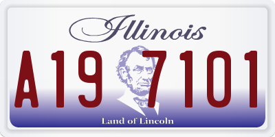 IL license plate A197101