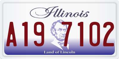 IL license plate A197102