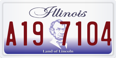 IL license plate A197104