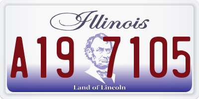 IL license plate A197105
