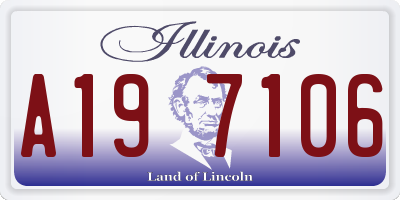 IL license plate A197106