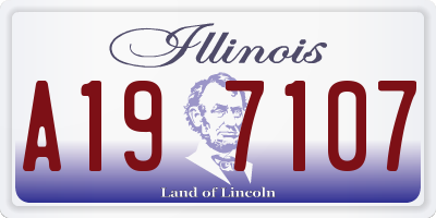 IL license plate A197107