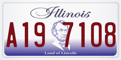IL license plate A197108