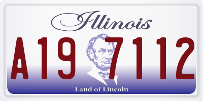 IL license plate A197112