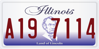 IL license plate A197114