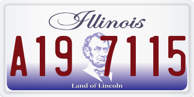IL license plate A197115