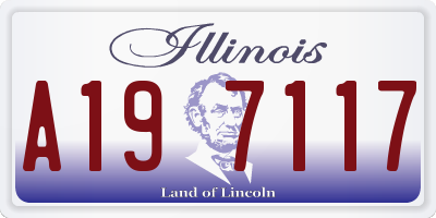 IL license plate A197117
