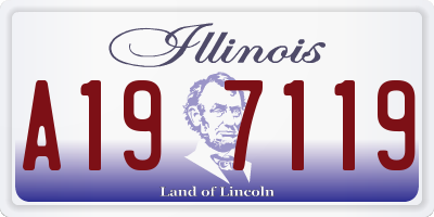 IL license plate A197119