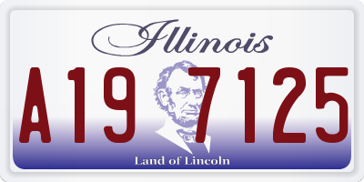 IL license plate A197125