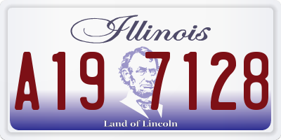 IL license plate A197128