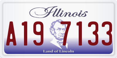 IL license plate A197133