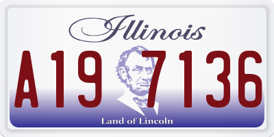 IL license plate A197136