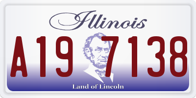 IL license plate A197138
