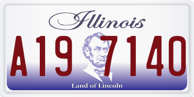 IL license plate A197140