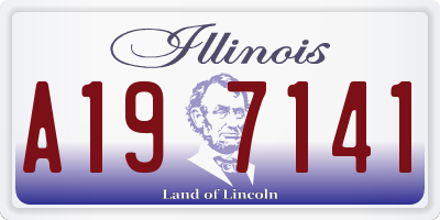 IL license plate A197141
