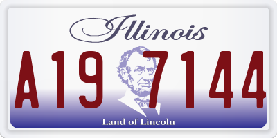 IL license plate A197144