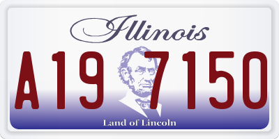 IL license plate A197150