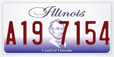IL license plate A197154