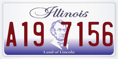 IL license plate A197156