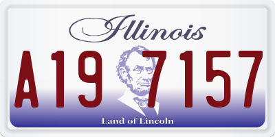 IL license plate A197157