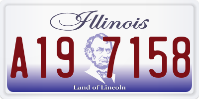 IL license plate A197158